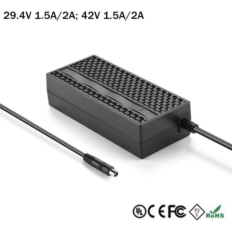 24V 36V CE UL KC SAA 滑板车用专业锂电池充电器